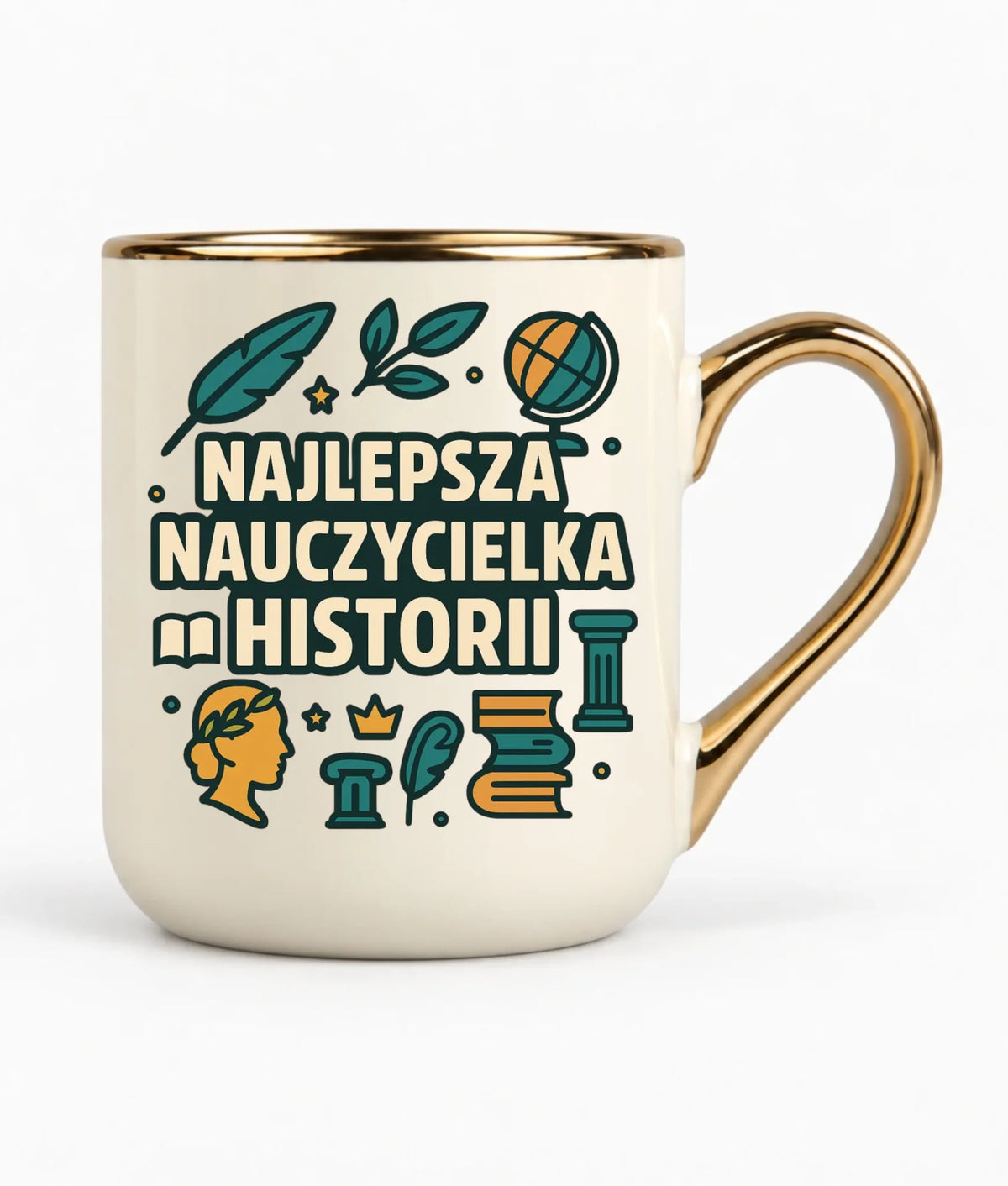 Najlepsza nauczycielka historii | Kubek elegant prezent dla nauczycielki N57