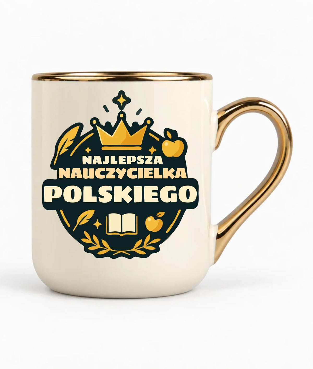 Najlepsza nauczycielka języka polskiego | Kubek elegant prezent dla polonistki N41