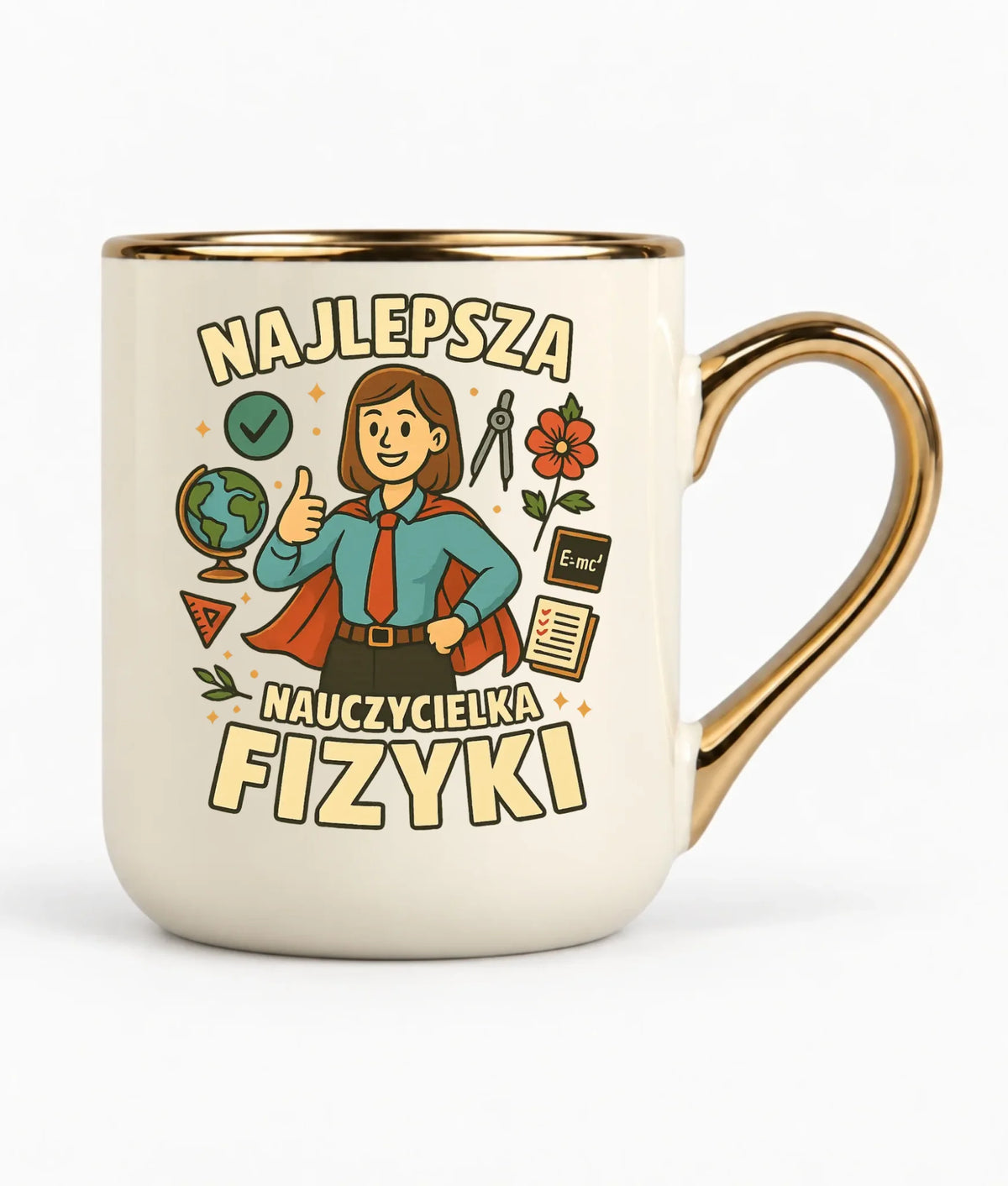 Najlepsza nauczycielka fizyki | Kubek elegant na prezent N23