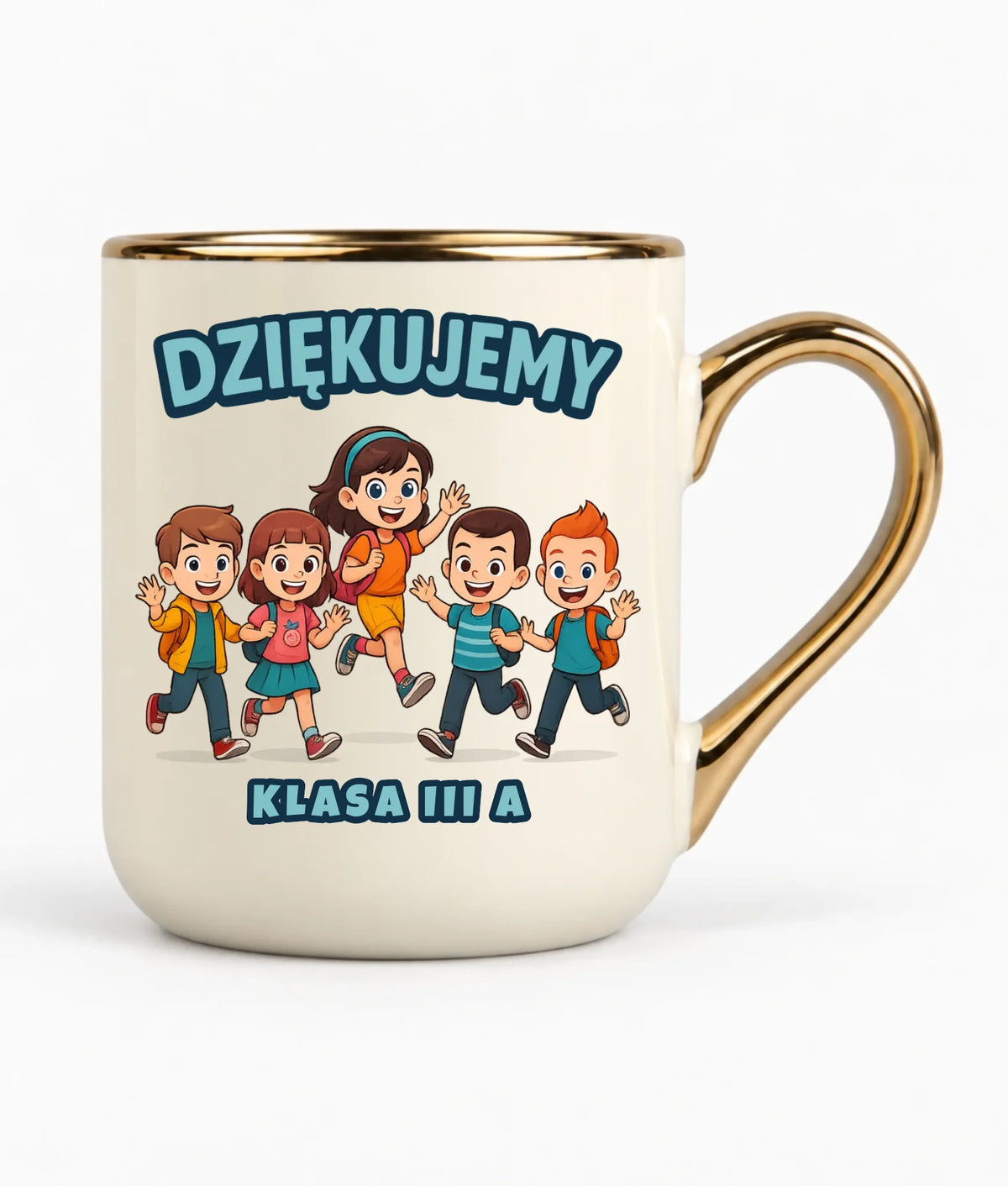 Podziękowanie od klasy dla nauczyciela | Kubek elegant prezent Zakończenie Roku Szkolnego N11
