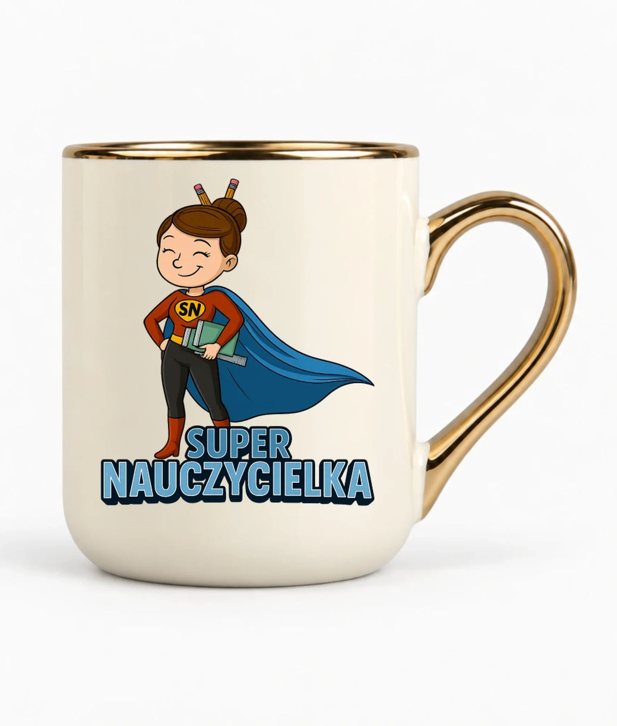 Super Nauczycielka | Kubek elegant dla nauczycielki na prezent N08
