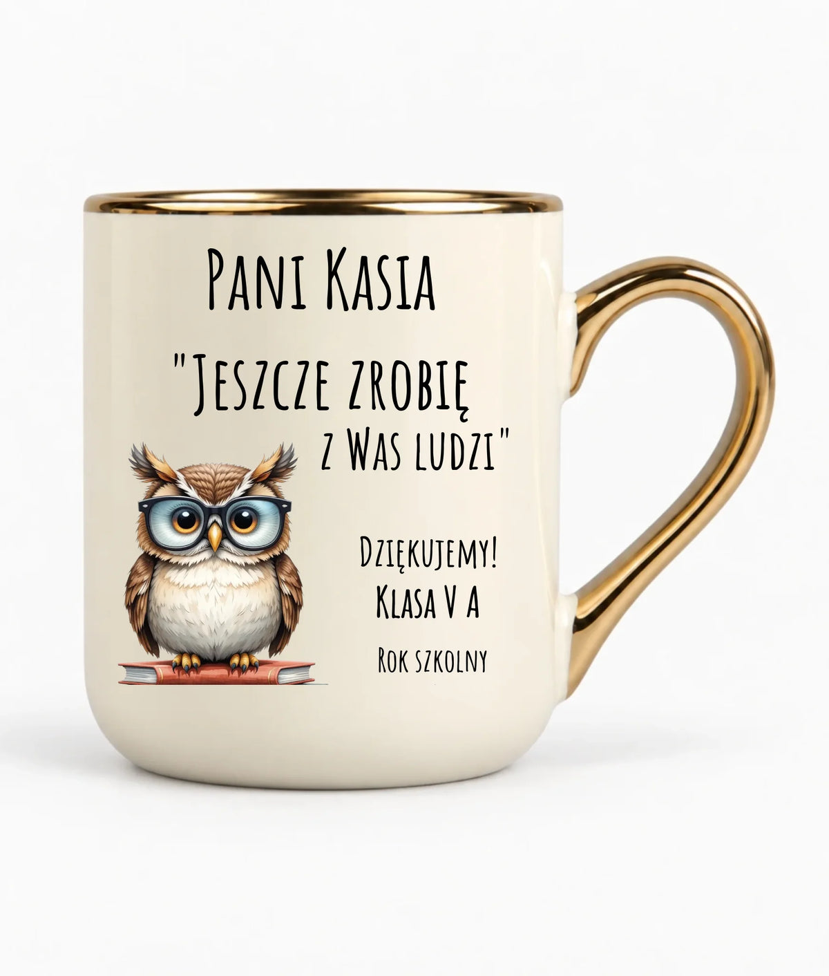 Jeszcze zrobię z Was ludzi | Kubek elegant dla nauczyciela na prezent N01