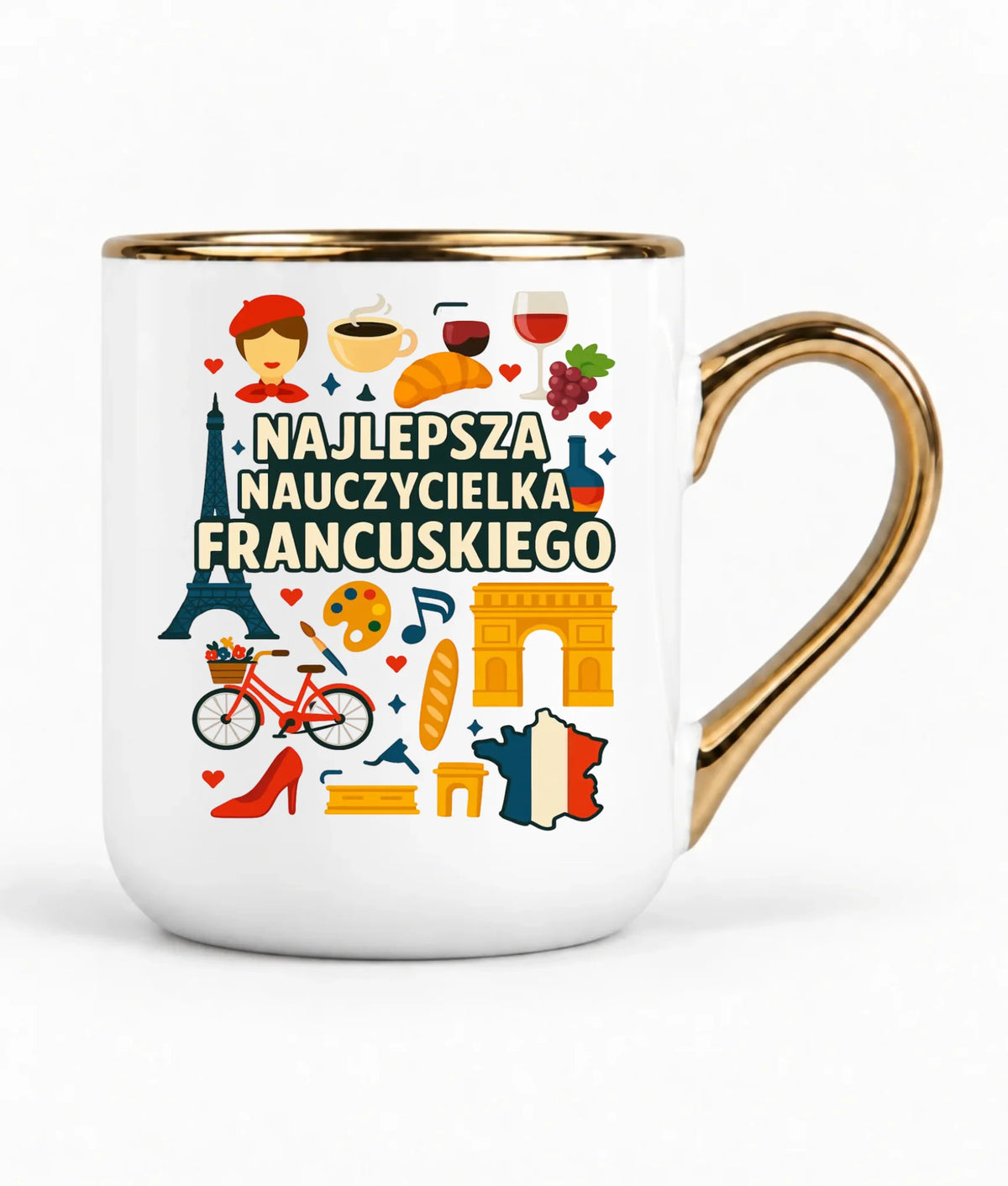 Nauczycielka języka francuskiego | Kubek elegant na prezent N58