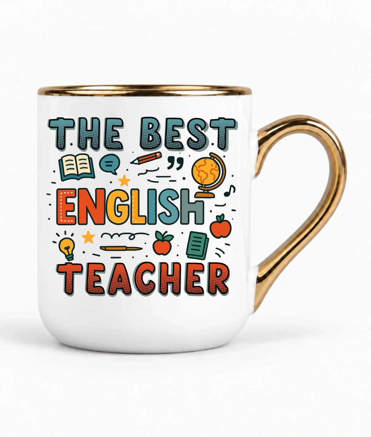 The best english teacher | Kubek elegant dla nauczyciela angielskiego N53