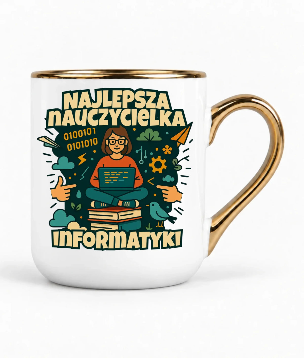 Najlepsza nauczycielka informatyki | Kubek elegant na prezent N51