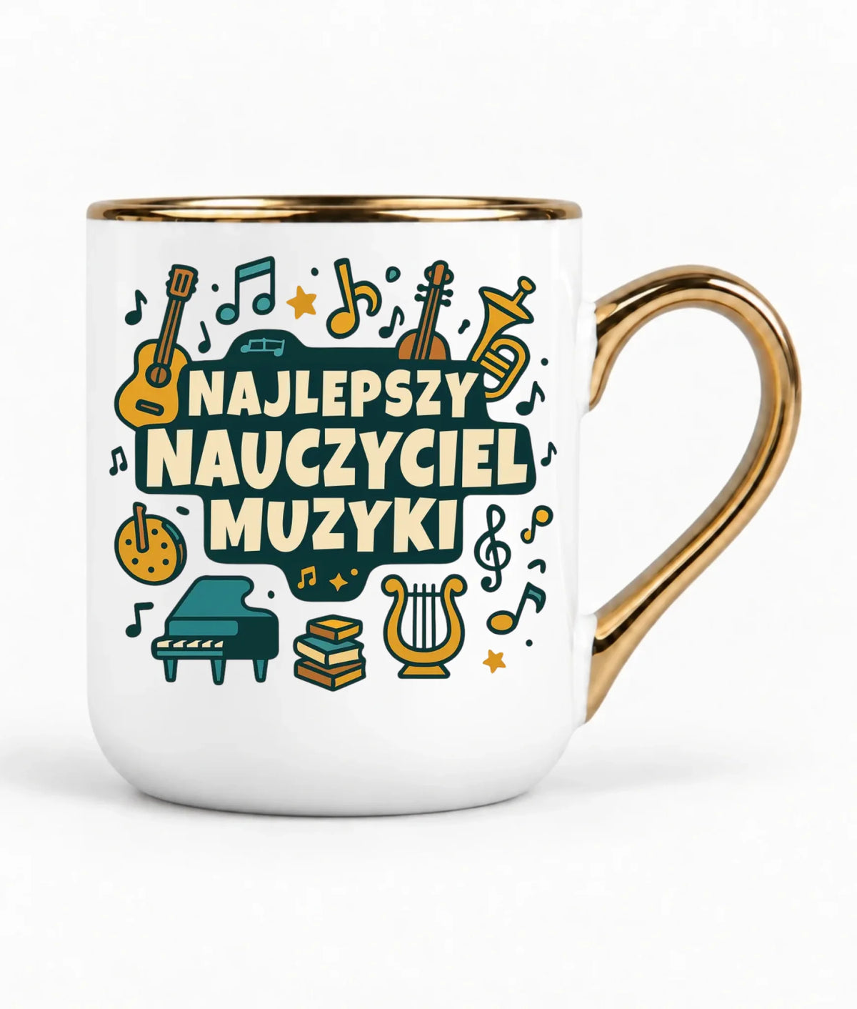 Najlepszy nauczyciel muzyki | Kubek elegant prezent dla nauczyciela N52