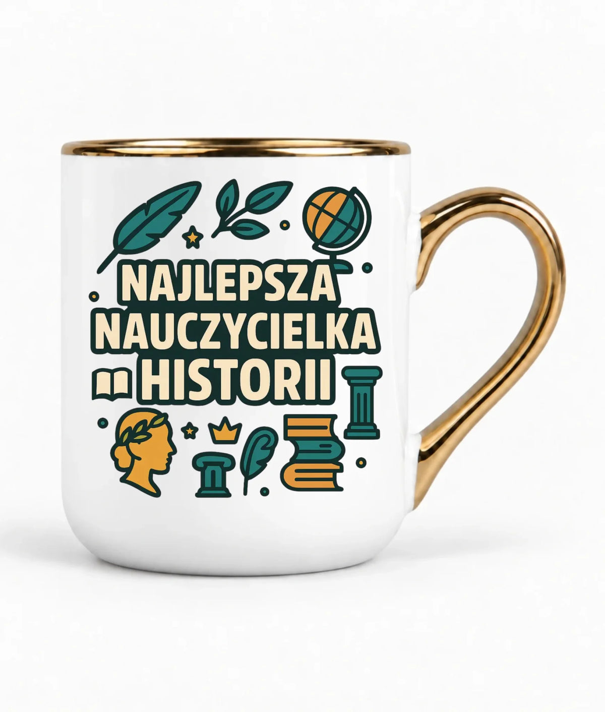 Najlepsza nauczycielka historii | Kubek elegant prezent dla nauczycielki N57