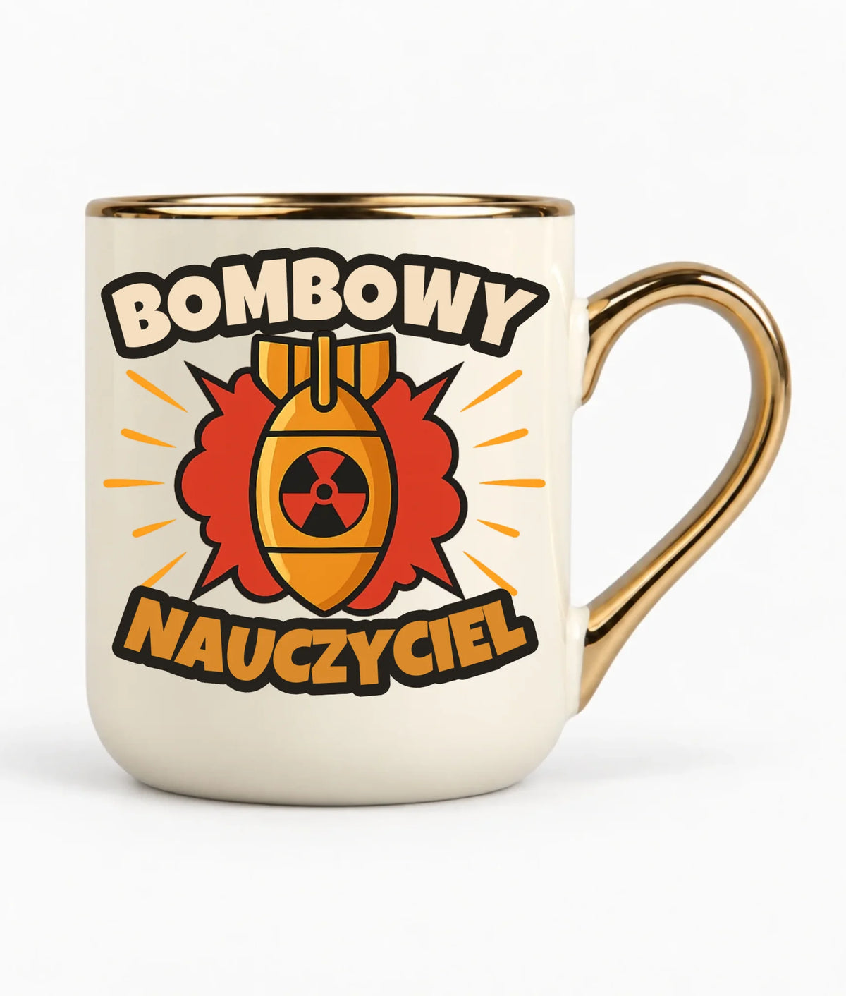 Bombowy nauczyciel | Kubek elegant prezent dla nauczyciela N36