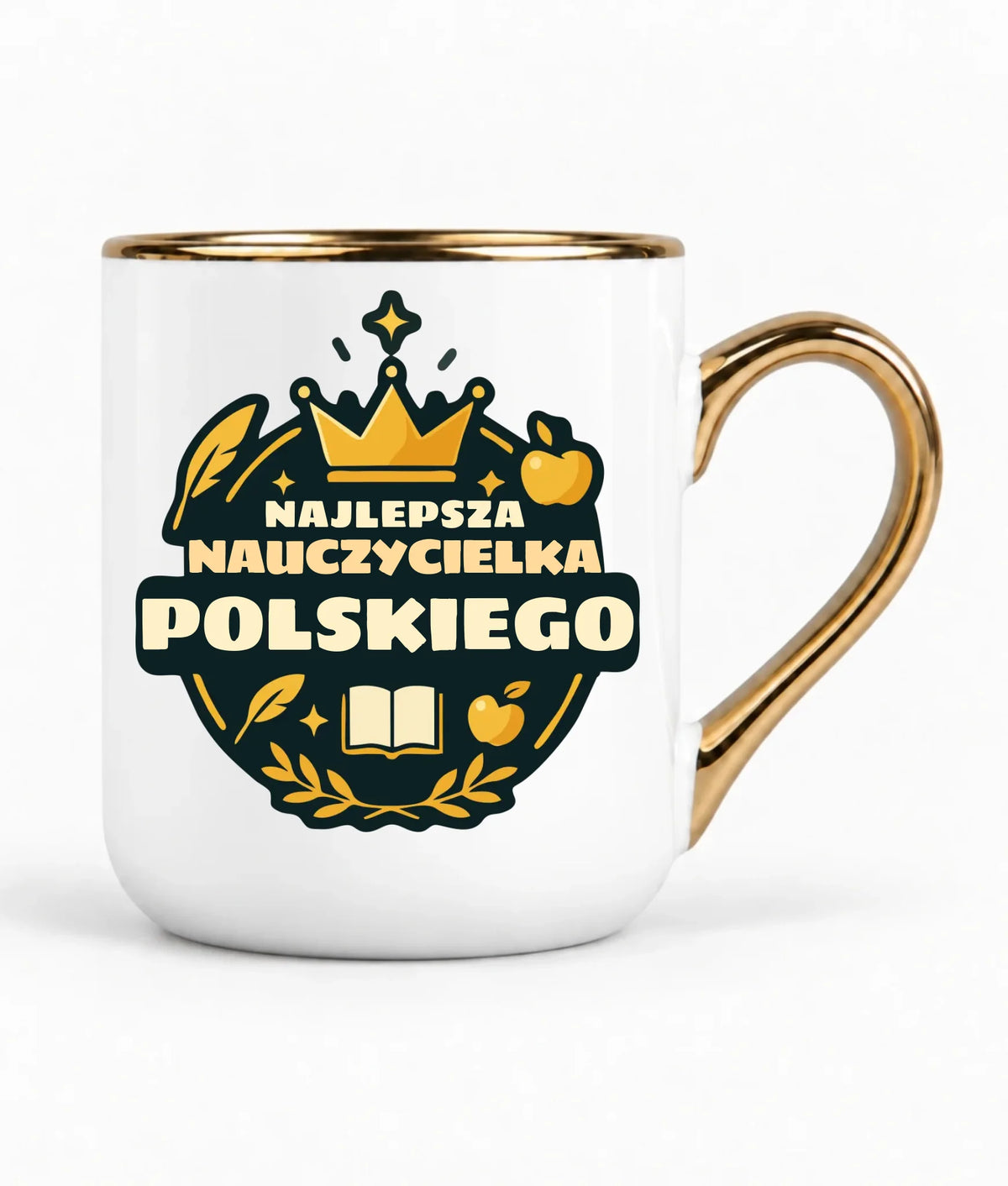 Najlepsza nauczycielka języka polskiego | Kubek elegant prezent dla polonistki N41