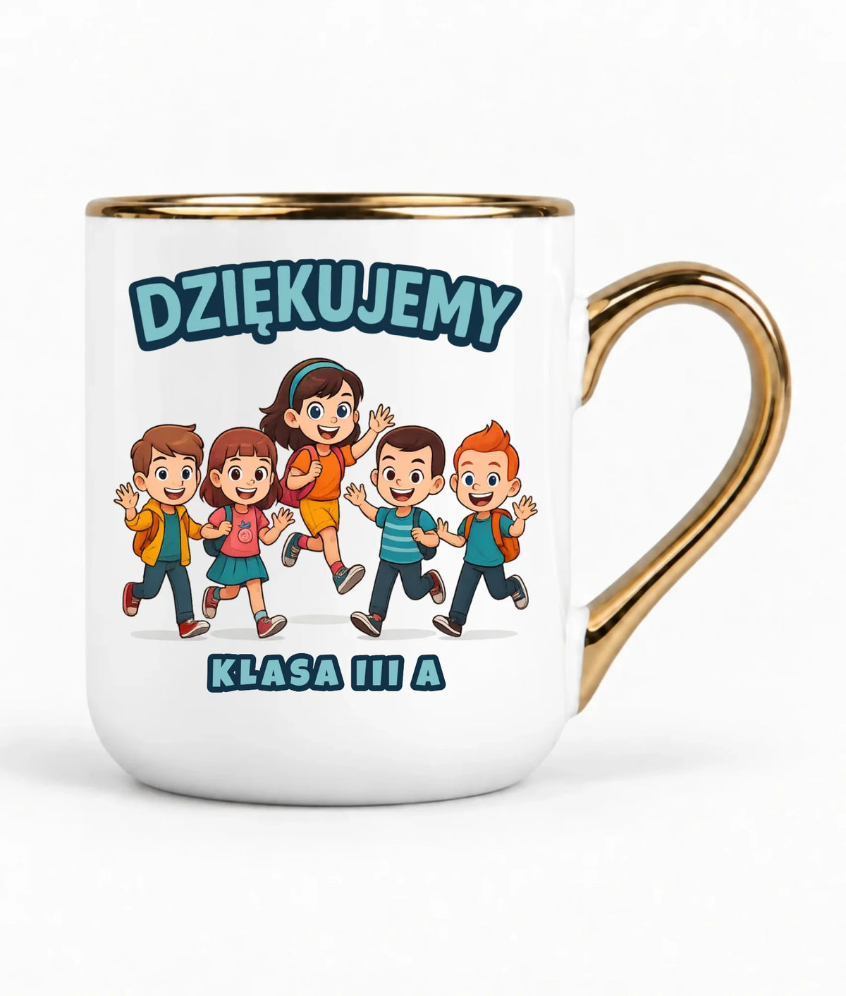 Podziękowanie od klasy dla nauczyciela | Kubek elegant prezent Zakończenie Roku Szkolnego N11