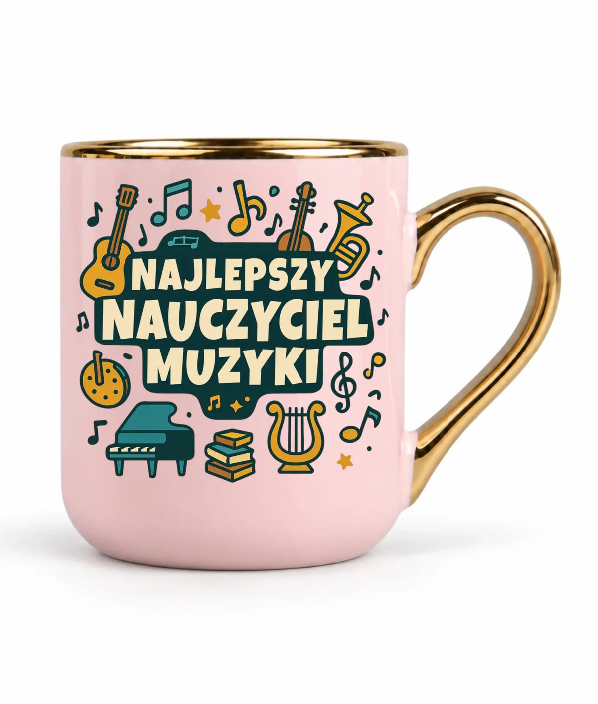 Najlepszy nauczyciel muzyki | Kubek elegant prezent dla nauczyciela N52