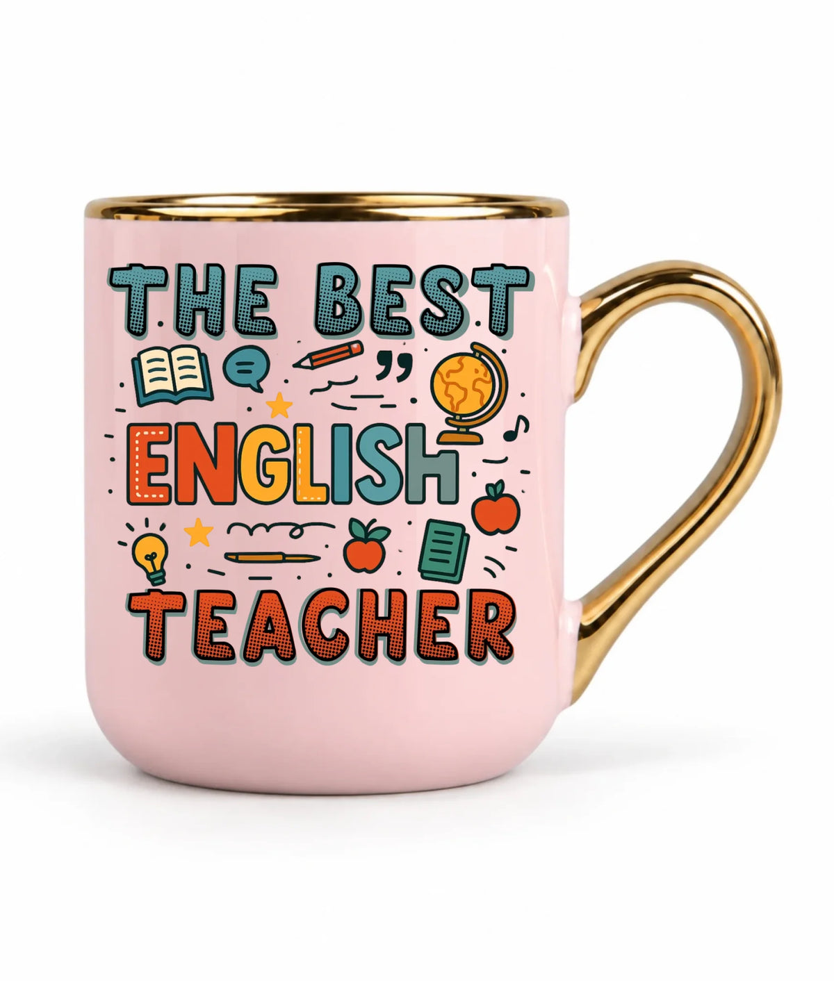 The best english teacher | Kubek elegant dla nauczyciela angielskiego N53
