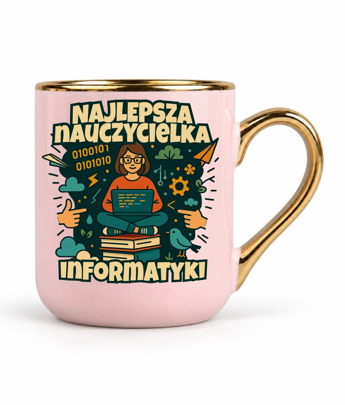 Najlepsza nauczycielka informatyki | Kubek elegant na prezent N51