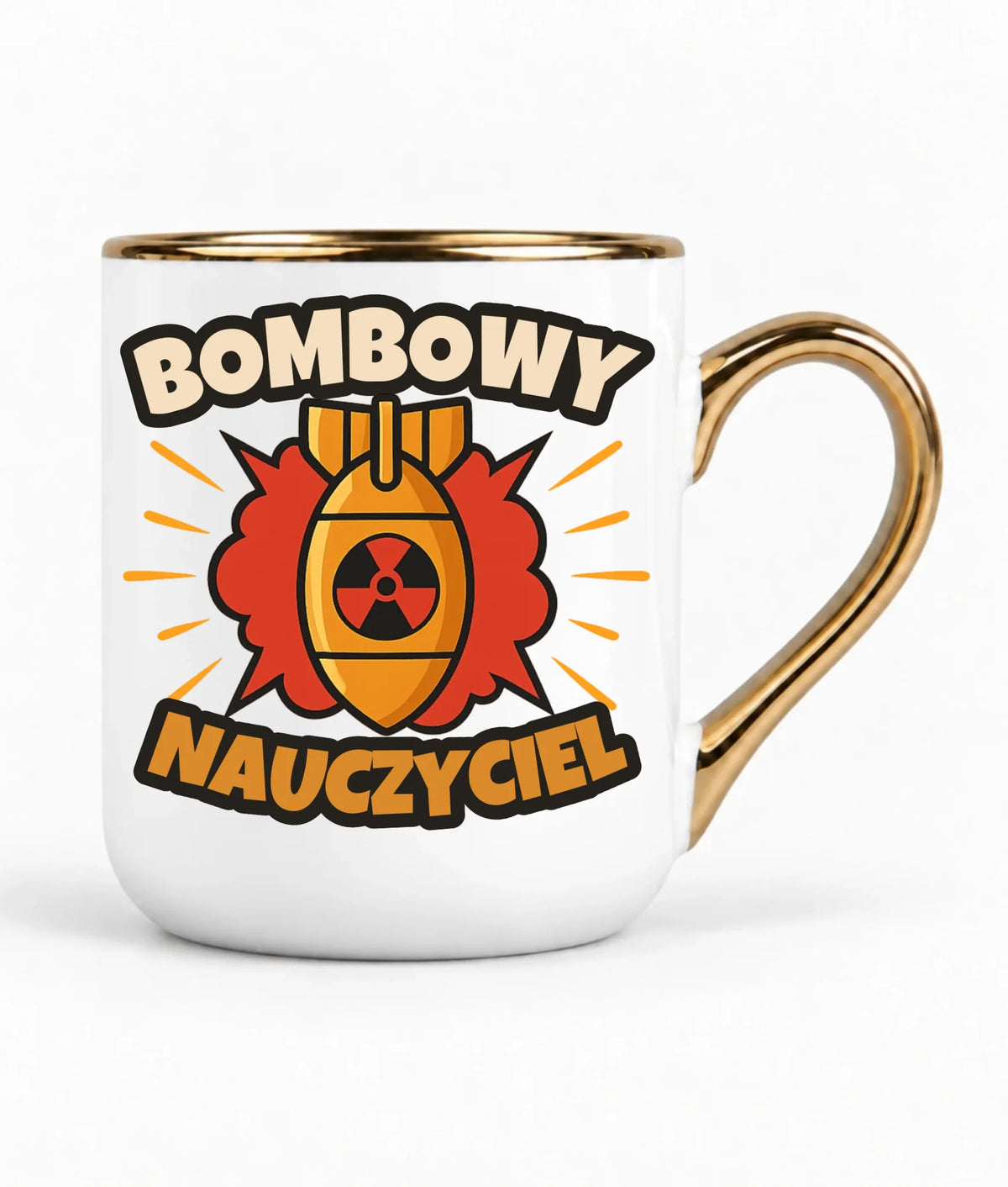 Bombowy nauczyciel | Kubek elegant prezent dla nauczyciela N36