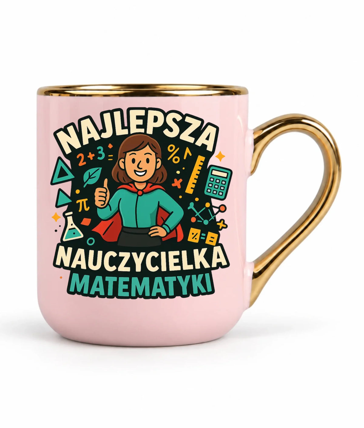 Najlepsza nauczycielka matematyki | Kubek elegant prezent nauczyciel N46