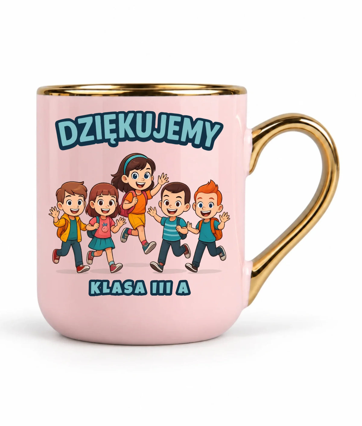 Podziękowanie od klasy dla nauczyciela | Kubek elegant prezent Zakończenie Roku Szkolnego N11