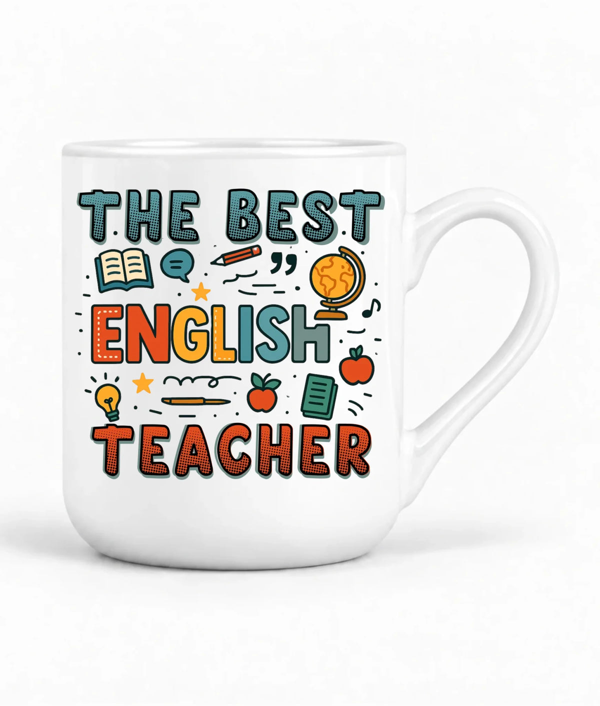 The best english teacher | Kubek elegant dla nauczyciela angielskiego N53