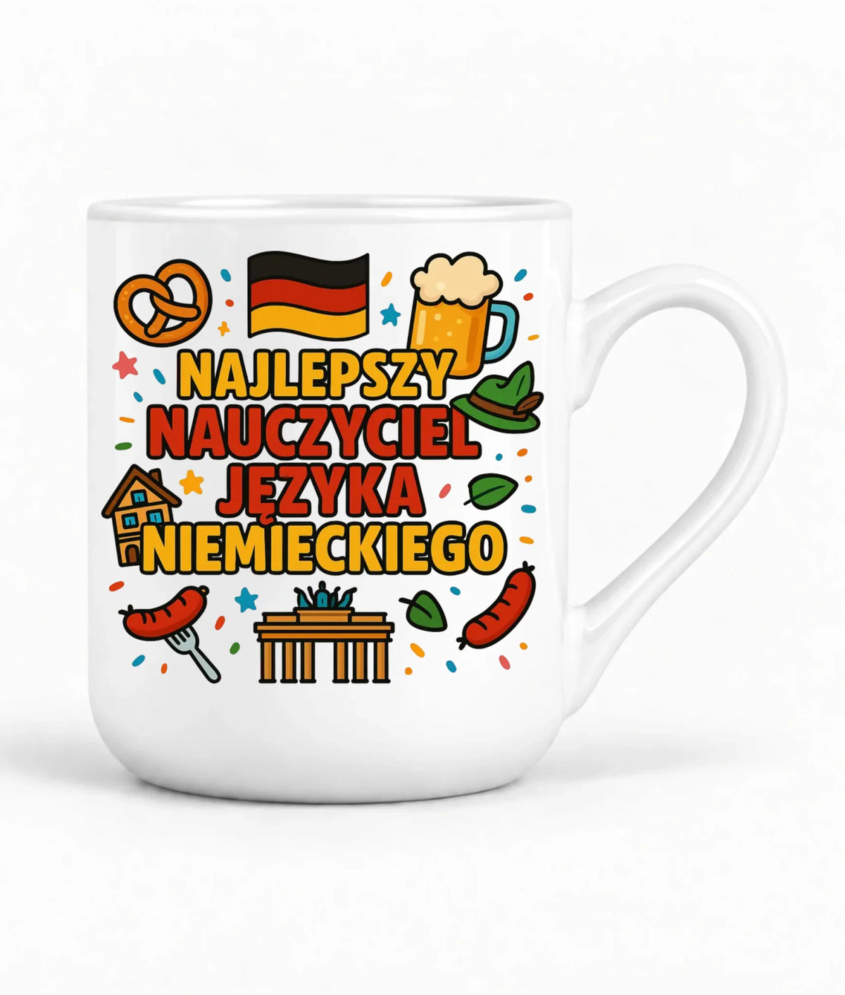 Najlepszy nauczyciel języka niemieckiego | Kubek elegant na prezent N54