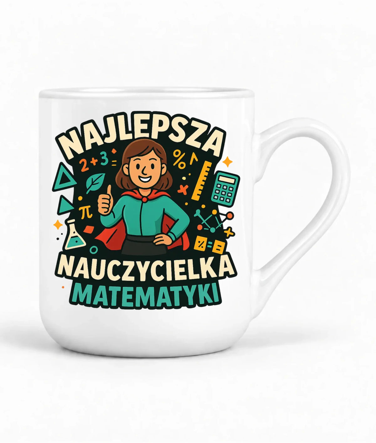 Najlepsza nauczycielka matematyki | Kubek elegant prezent nauczyciel N46
