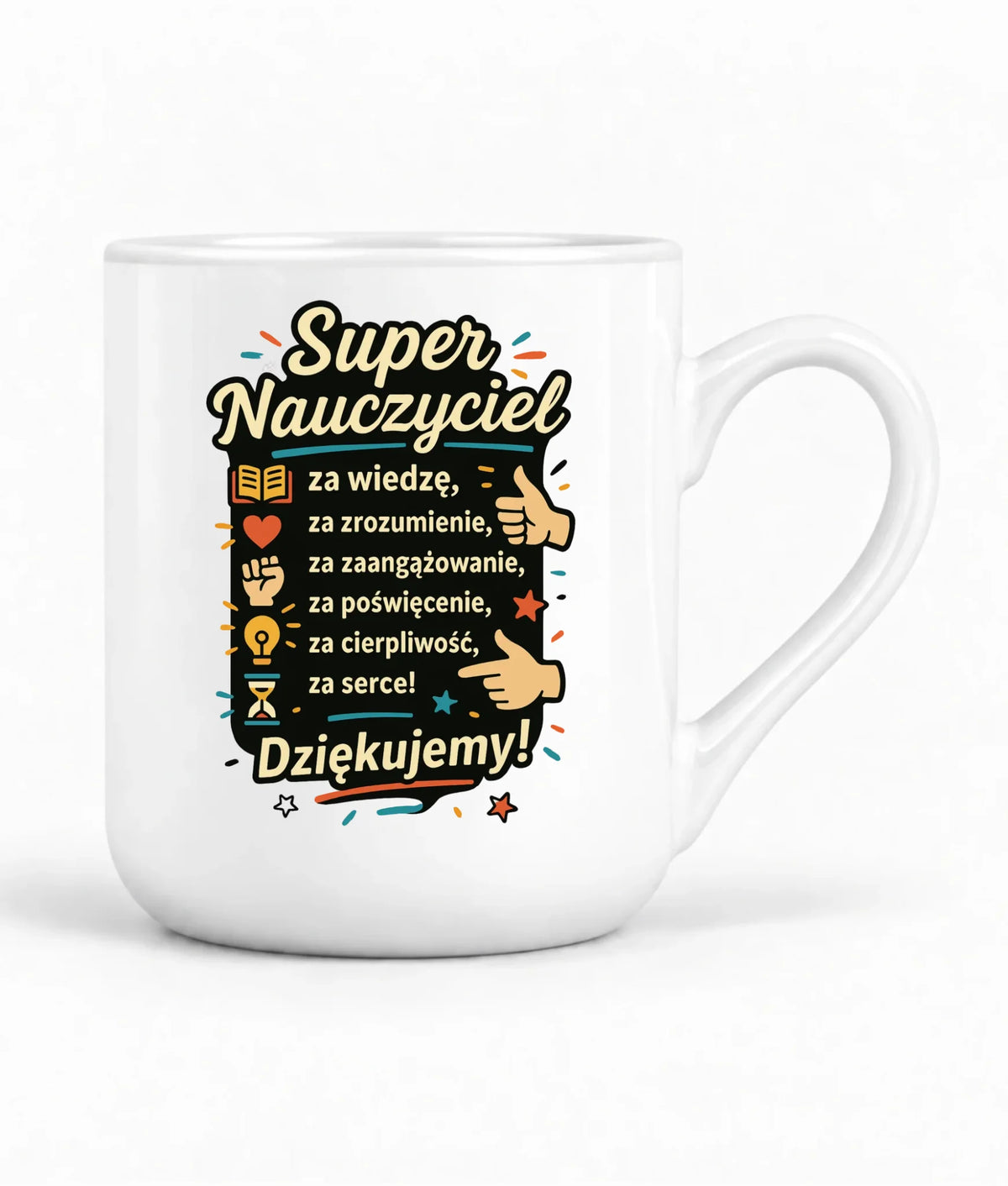 Super Nauczyciel Podziękowanie | Kubek elegant prezent na Zakończenie Roku Szkolnego N32