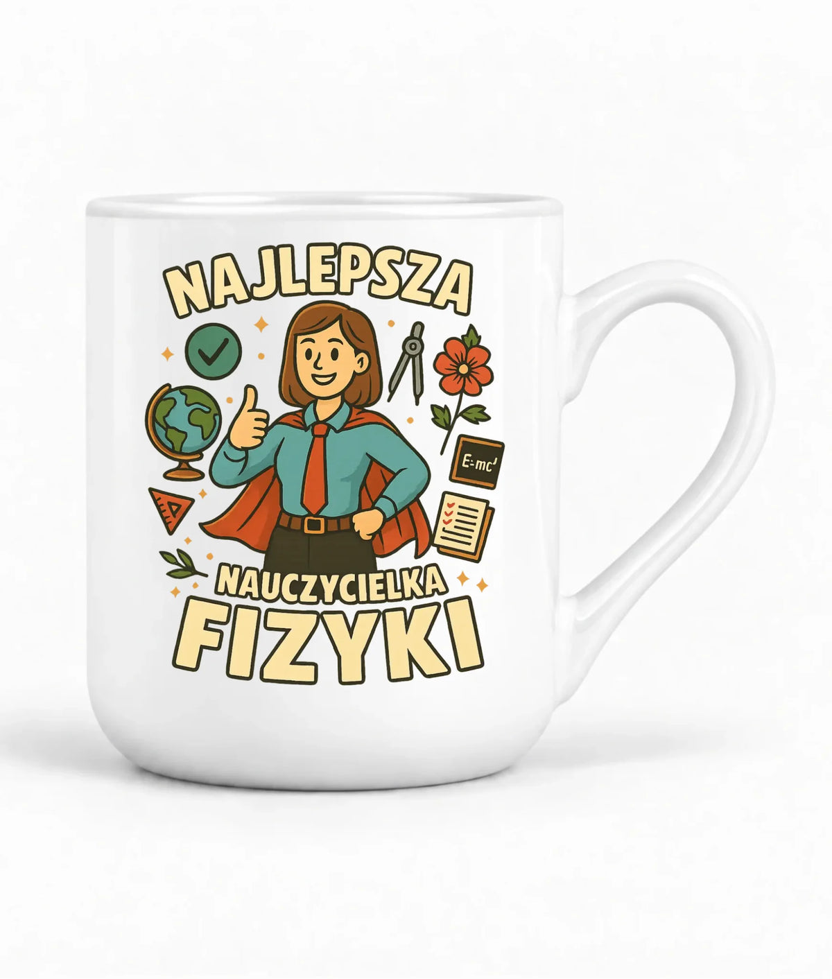 Najlepsza nauczycielka fizyki | Kubek elegant na prezent N23