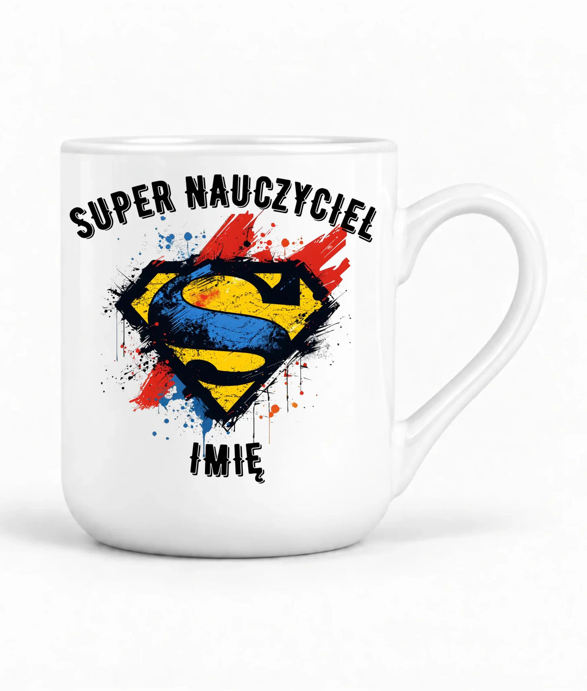 Super nauczyciel | Kubek elegant z imieniem na prezent dla nauczyciela N28