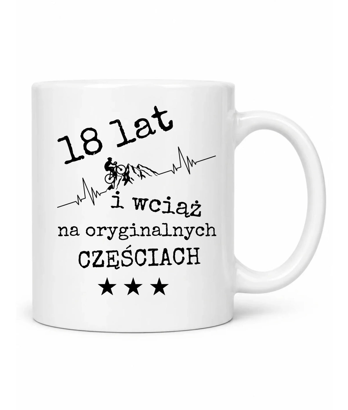Wciąż na oryginalnych częściach | Kubek na urodziny dla rowerzysty U28