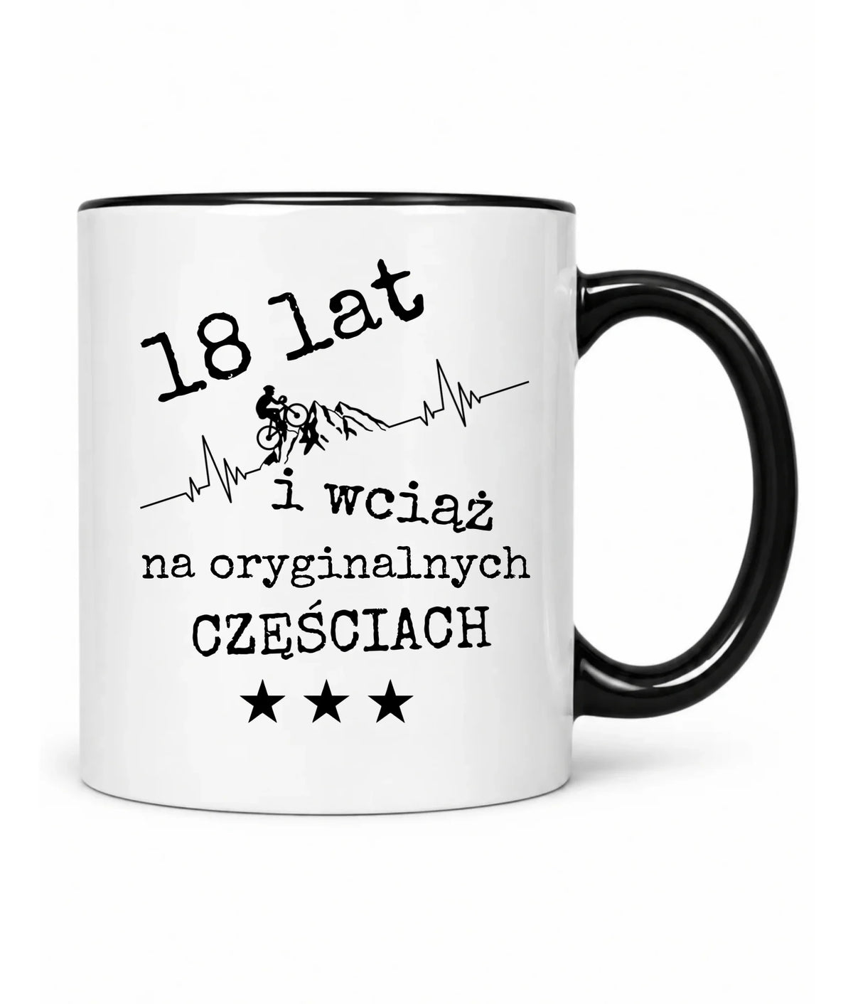 Wciąż na oryginalnych częściach | Kubek na urodziny dla rowerzysty U28