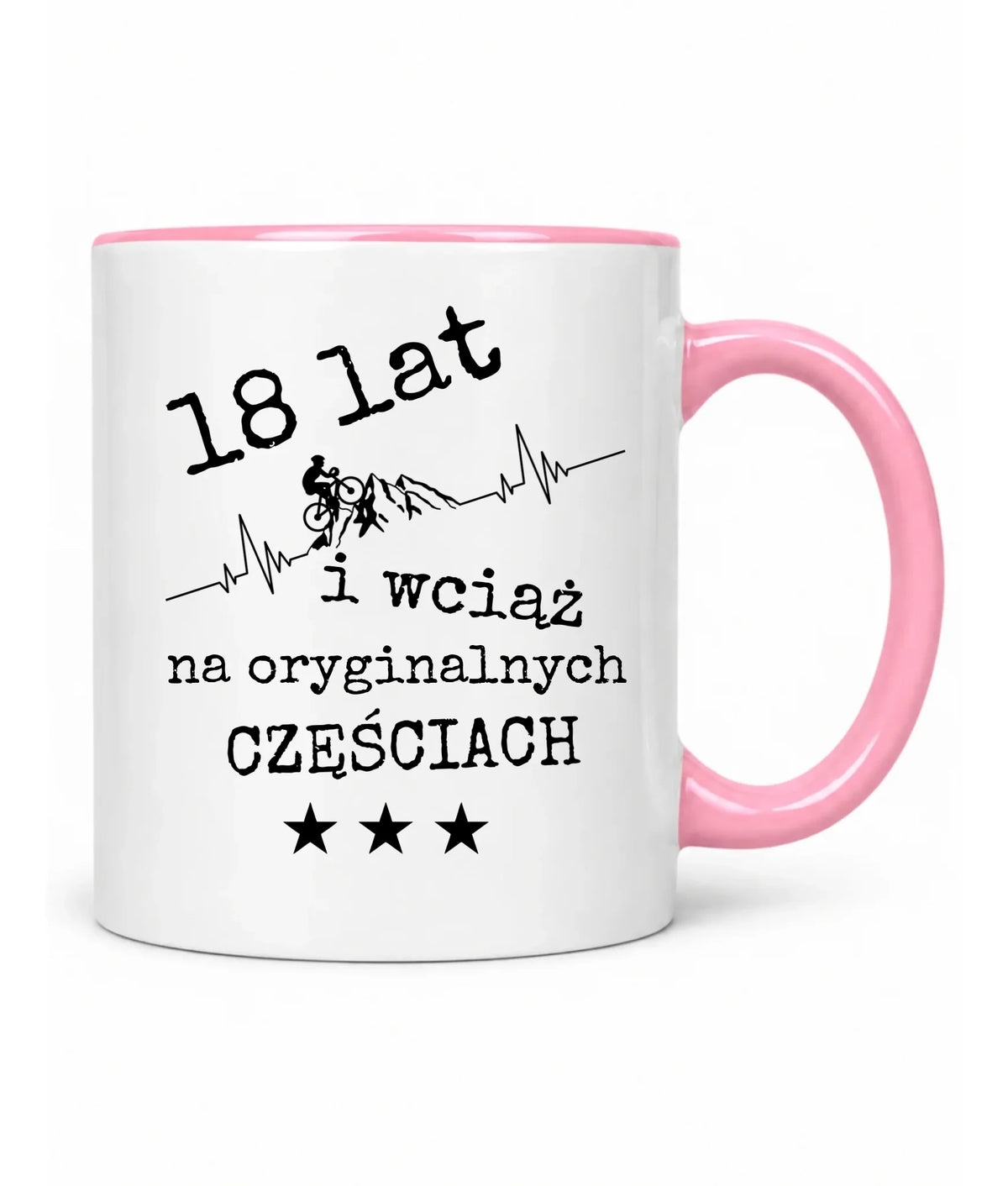 Wciąż na oryginalnych częściach | Kubek na urodziny dla rowerzysty U28