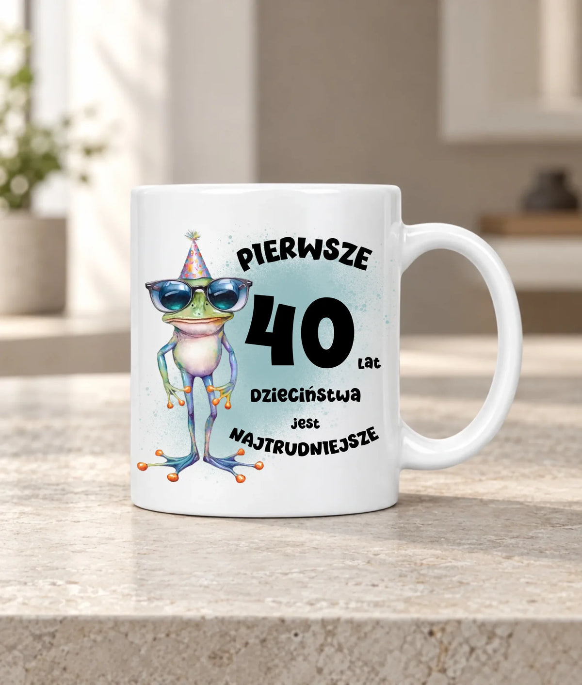 Pierwsze 40 lat dzieciństwa jest najtrudniejsze | Personalizowany kubek na urodziny U20