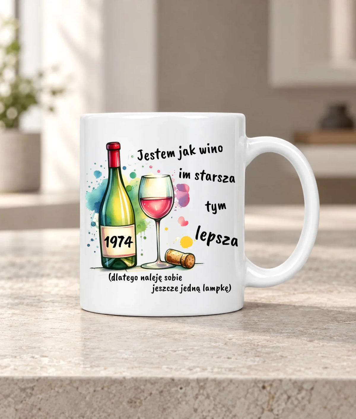 Jestem jak wino im starsza tym lepsza | Kubek prezent na urodziny U13