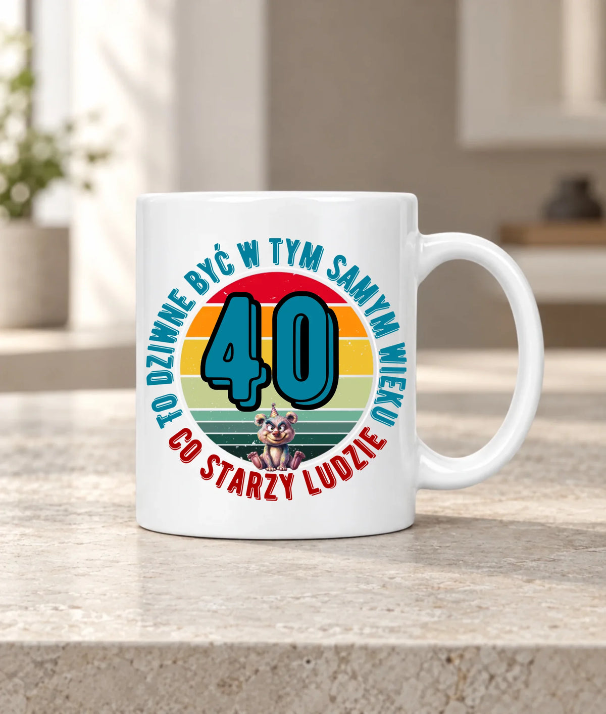 To dziwne (wiek) | Personalizowany kubek prezent na urodziny U08