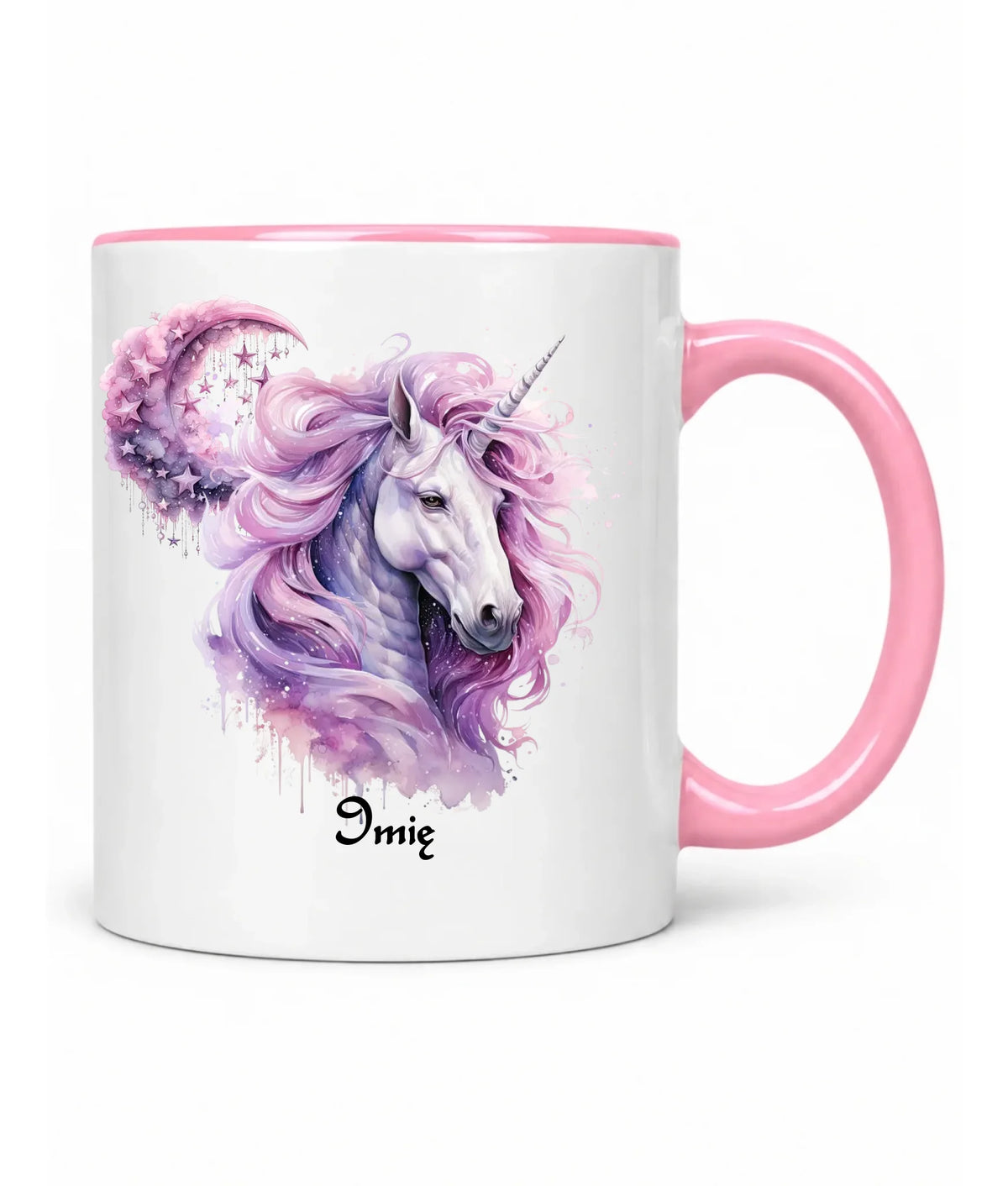 Różowy jednorożec | Personalizowany kubek DD15