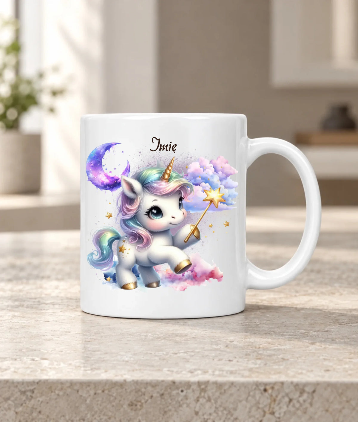 Jednorożec | Personalizowany kubek dla dziecka DD14