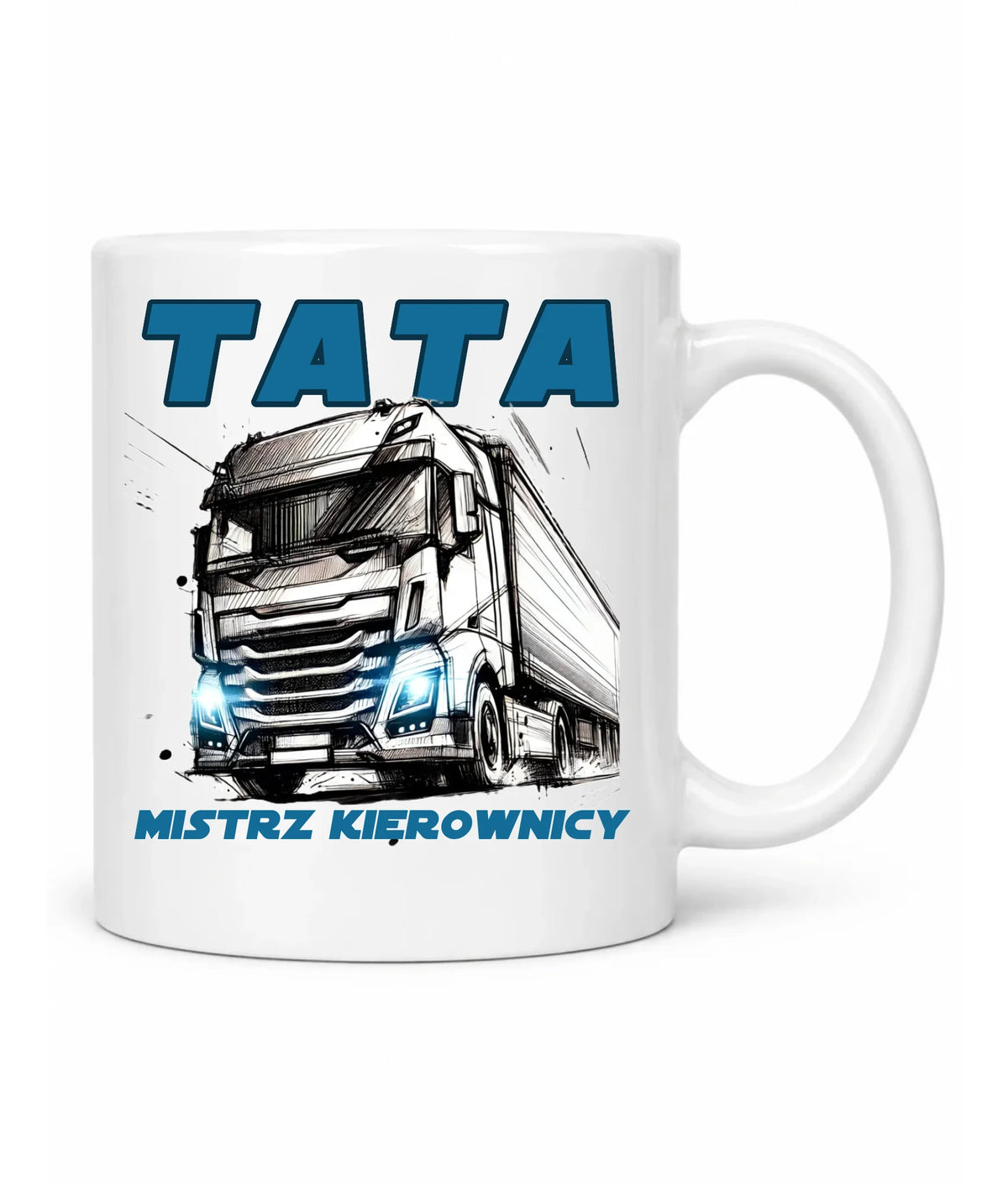 Mistrz kierownicy | Kubek prezent dla taty kierowcy ciężarówki DT80