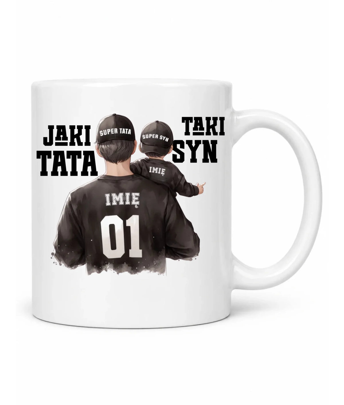 Jaki tata taki syn | Kubek z imionami dla taty DT48