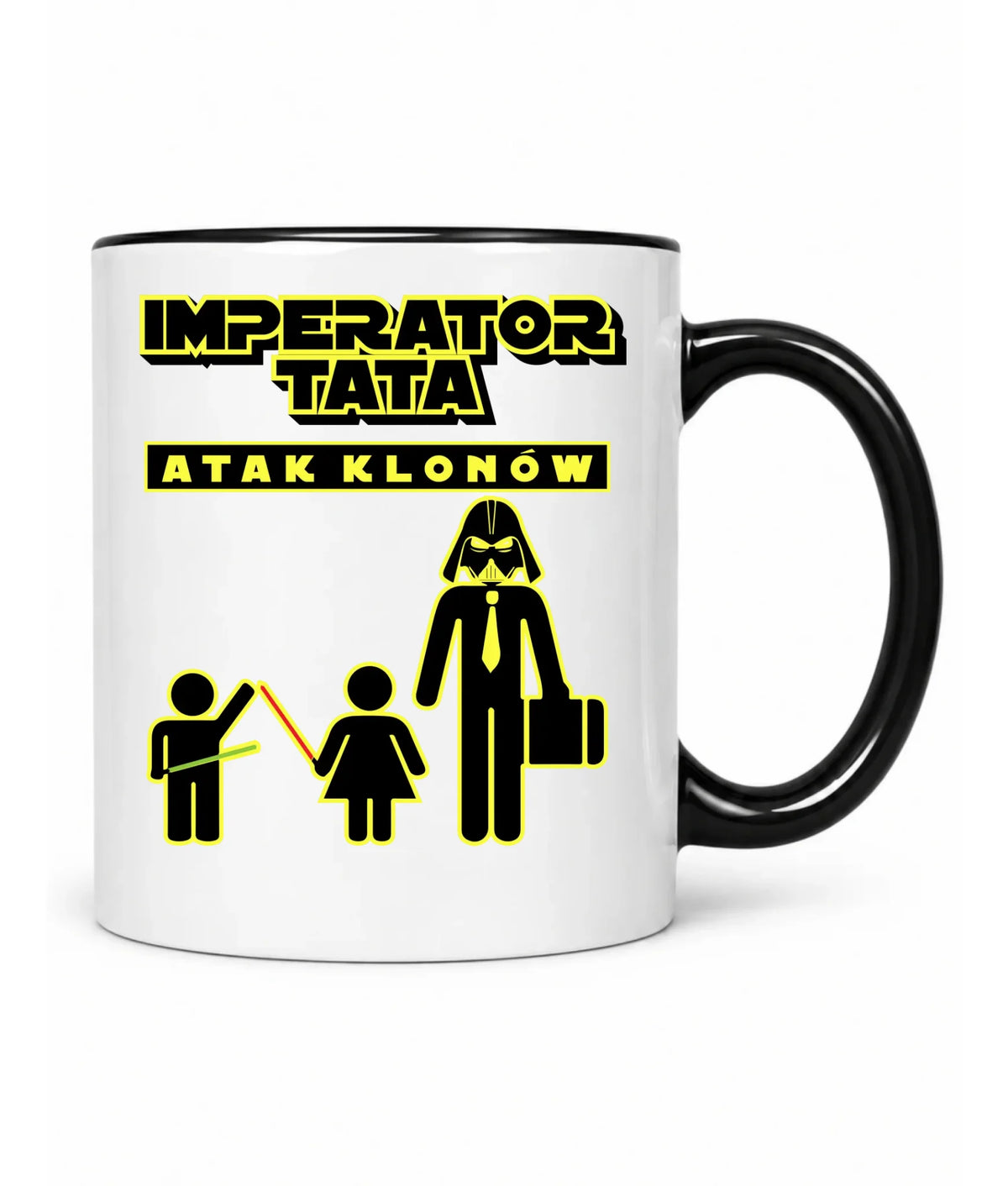Imperator tata atak klonów | Kubek prezent dla taty bliźniaków DT63
