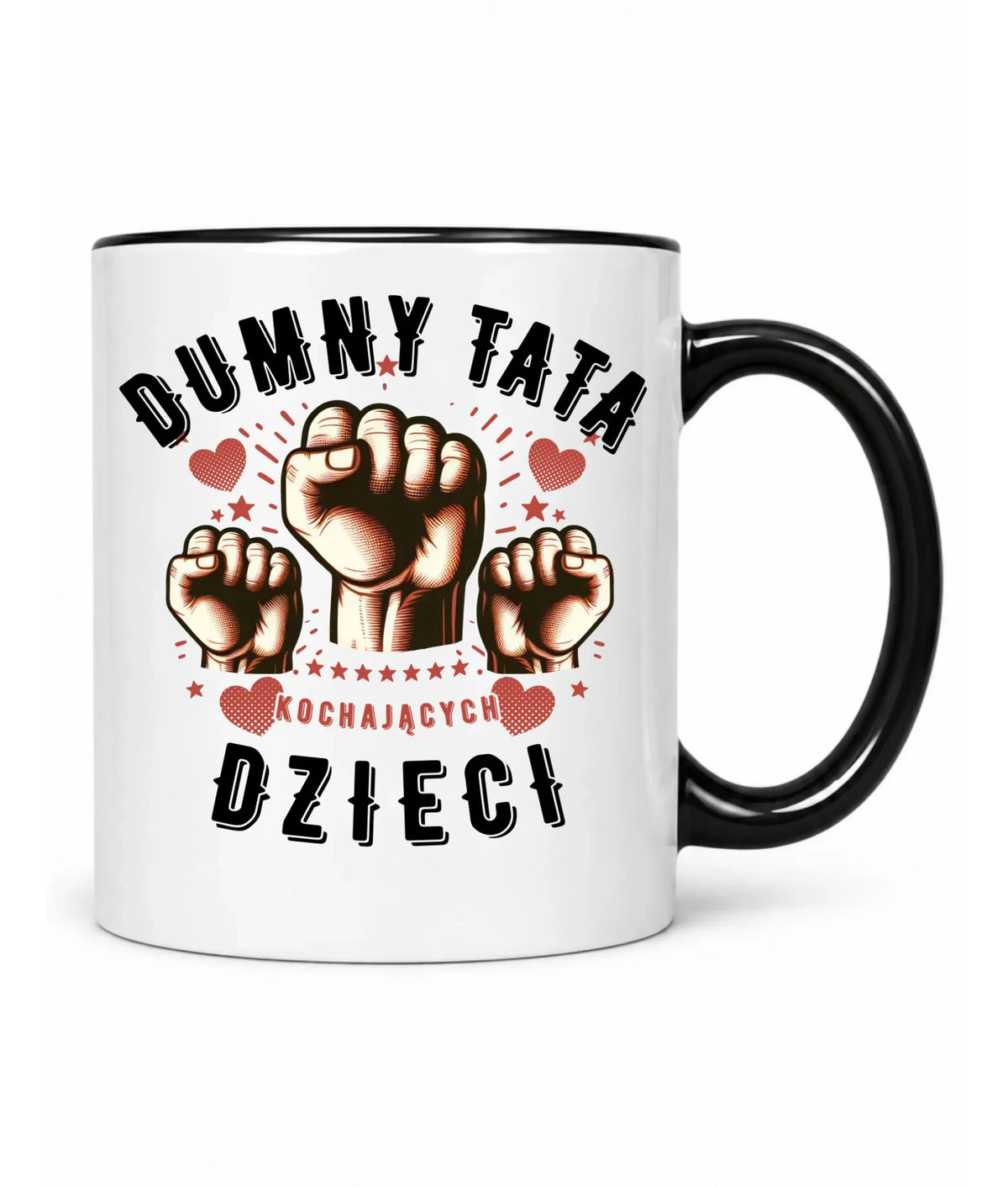 Dumny tata kochających dzieci | Kubek prezent dla taty DT44