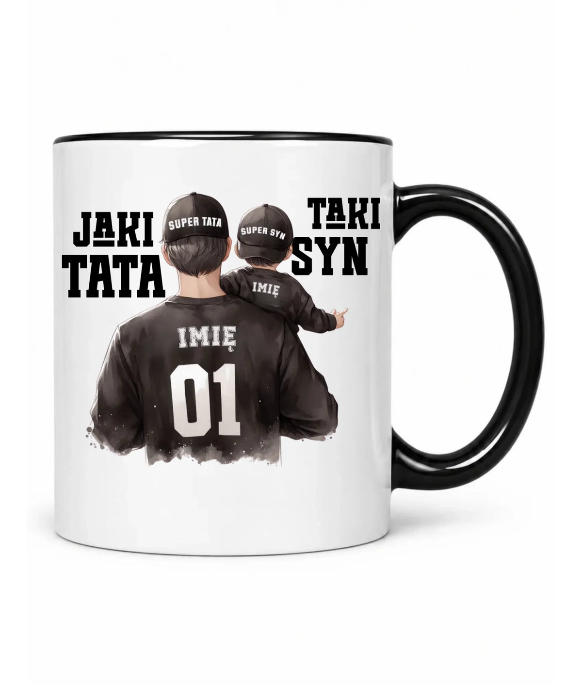 Jaki tata taki syn | Kubek z imionami dla taty DT48