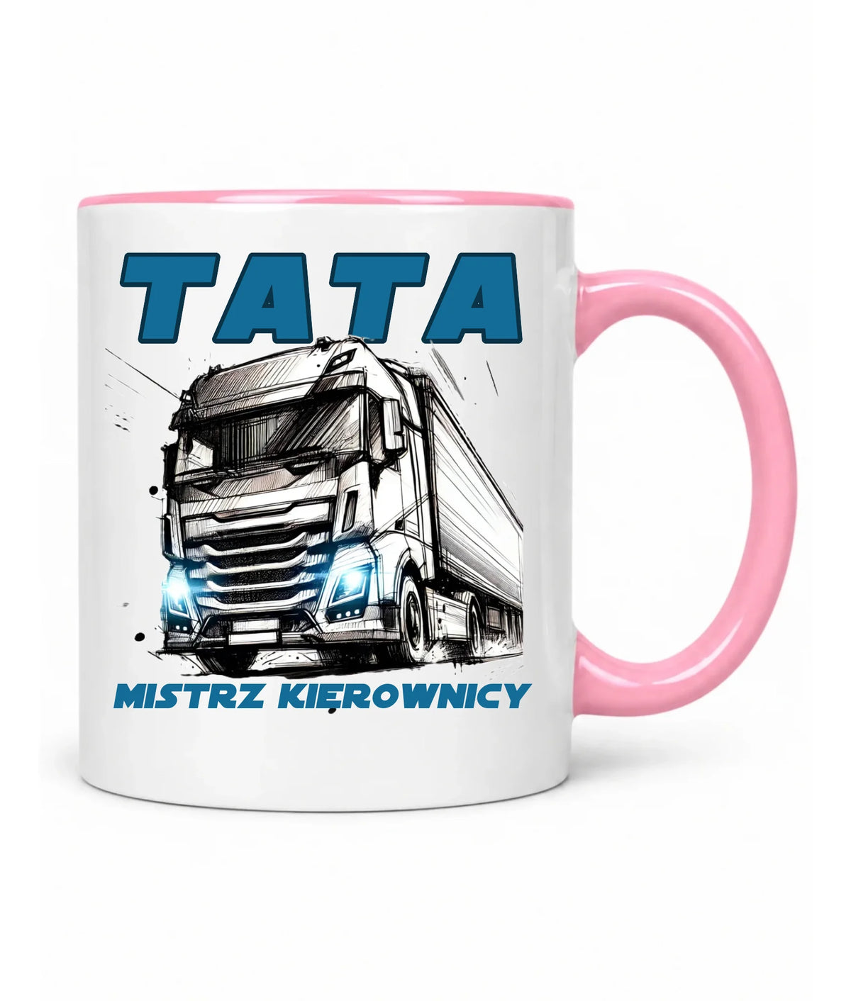 Mistrz kierownicy | Kubek prezent dla taty kierowcy ciężarówki DT80