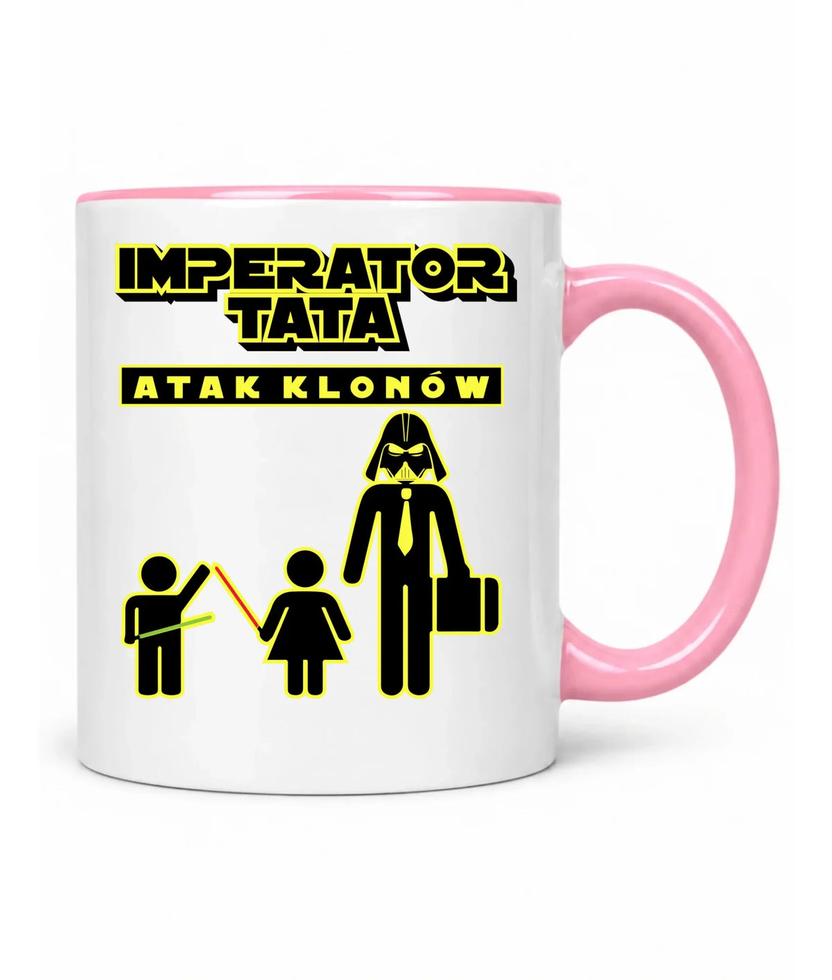 Imperator tata atak klonów | Kubek prezent dla taty bliźniaków DT63