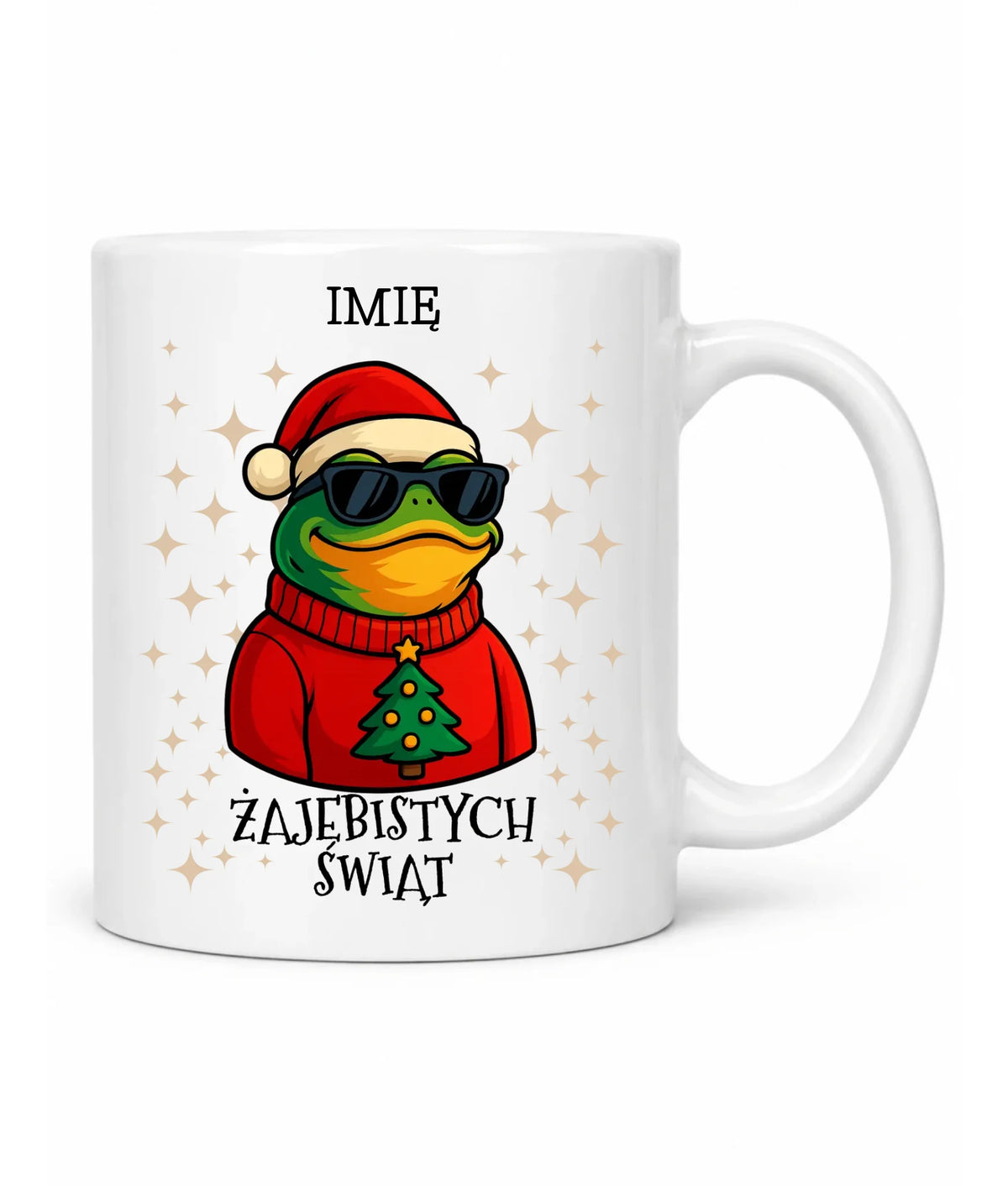 Kubek świąteczny - Żajebistych Świąt - personalizowany BN144