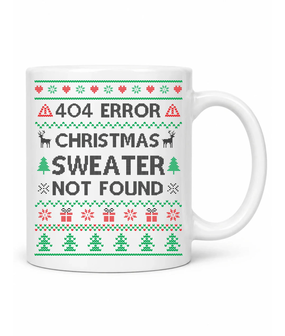 Kubek świąteczny - Error 404 Christmas sweater not found BN107