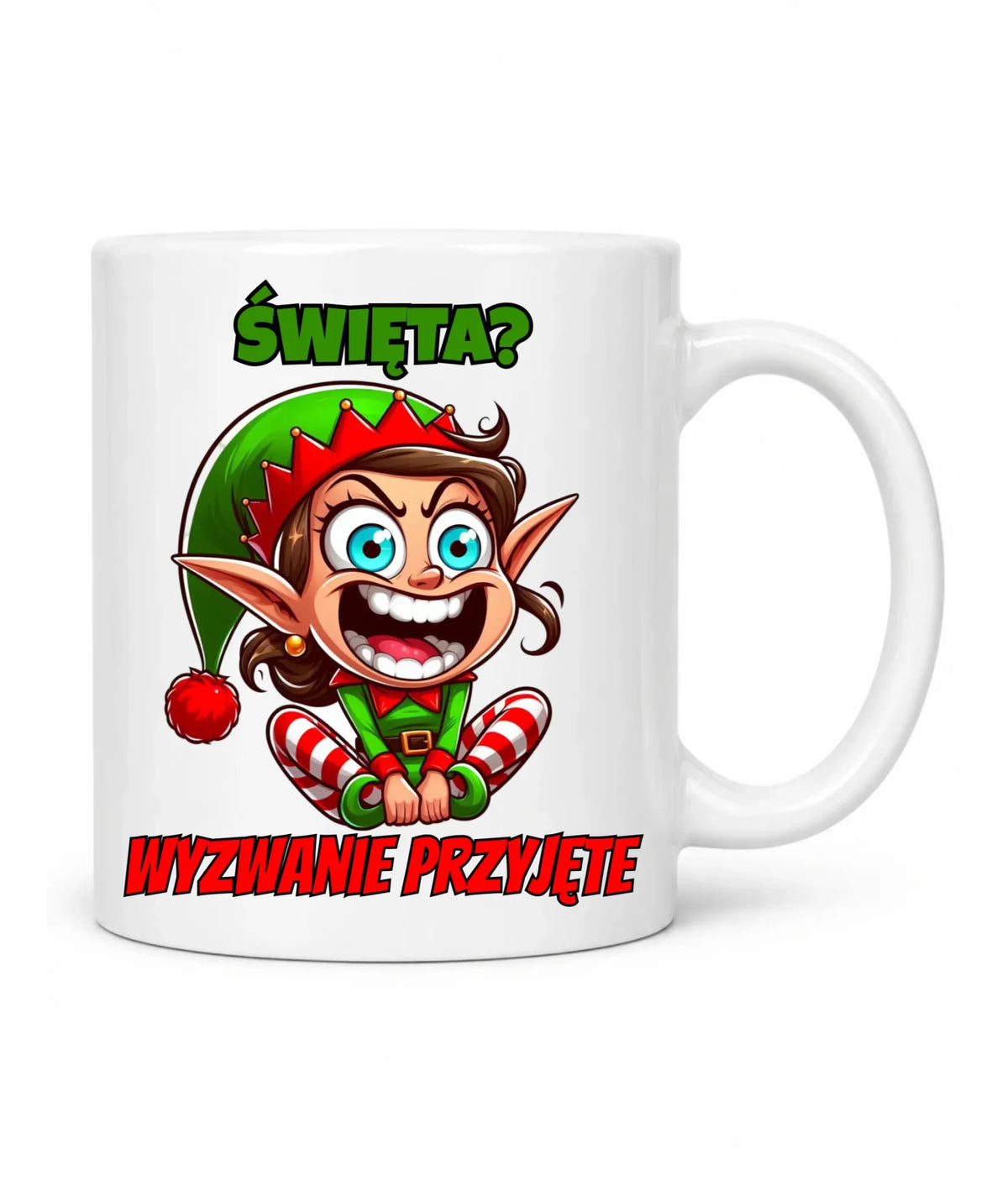 Kubek świąteczny - Skrzat Wyzwanie przyjęte BN100