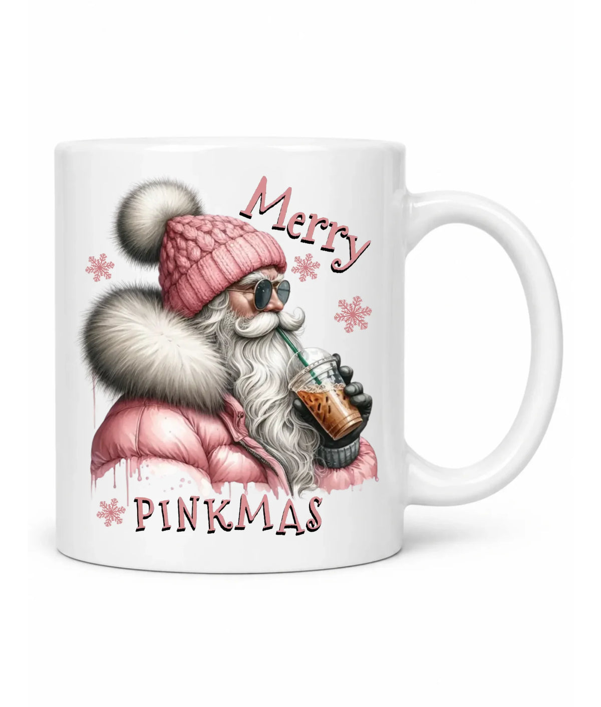 Kubek świąteczny - Różowe Święta - Merry pinkmas BN117