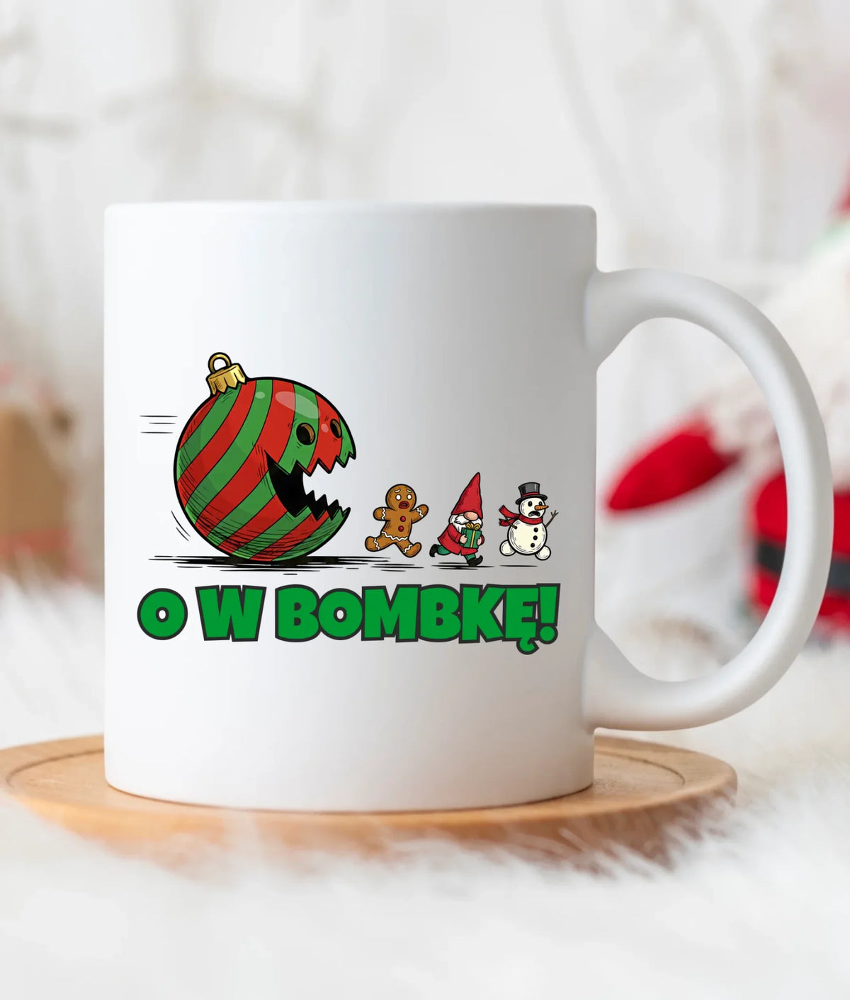 Kubek świąteczny - O w bombkę BN142