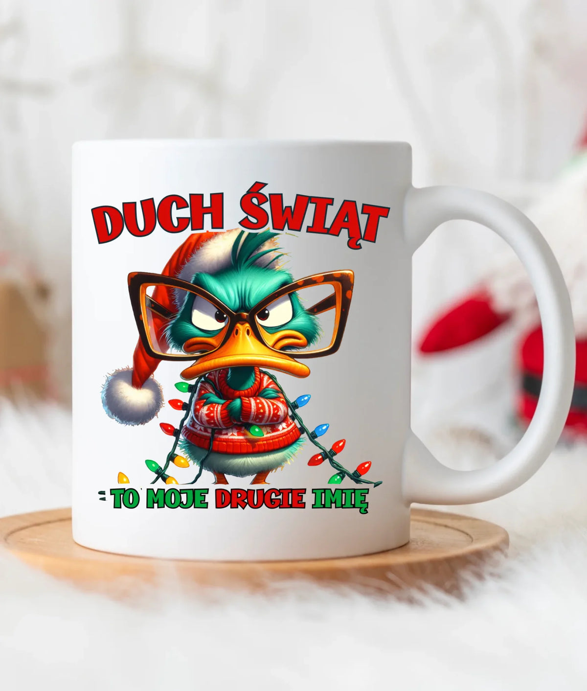 Kubek świąteczny - Duch Świąt to moje drugie imię BN76