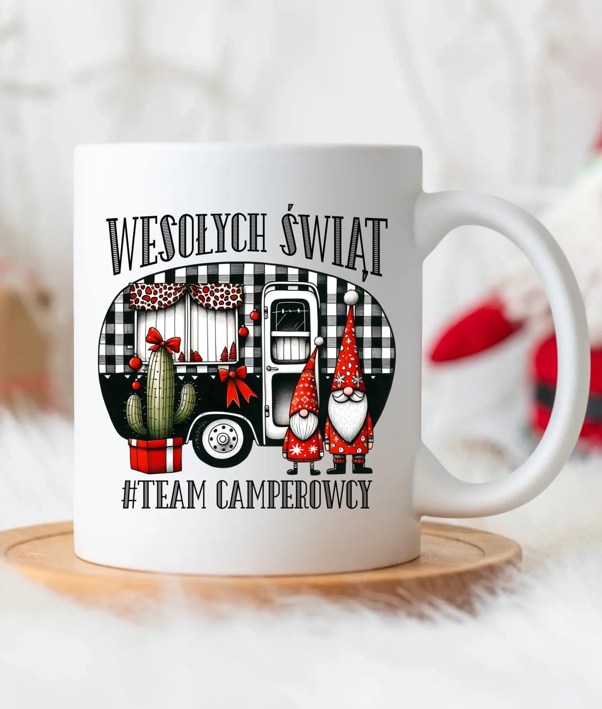 Kubek świąteczny - Wesołych Świąt Team Camperowcy BN44