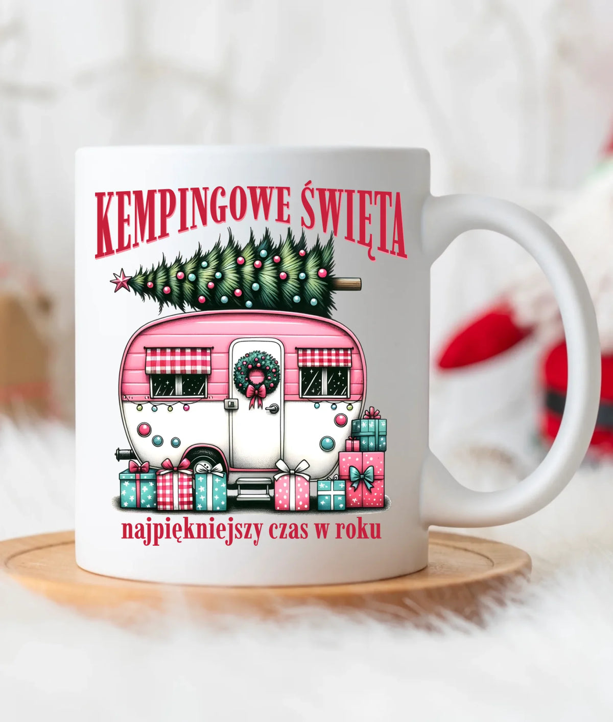Kubek świąteczny - Kamper Kempingowe Święta BN40