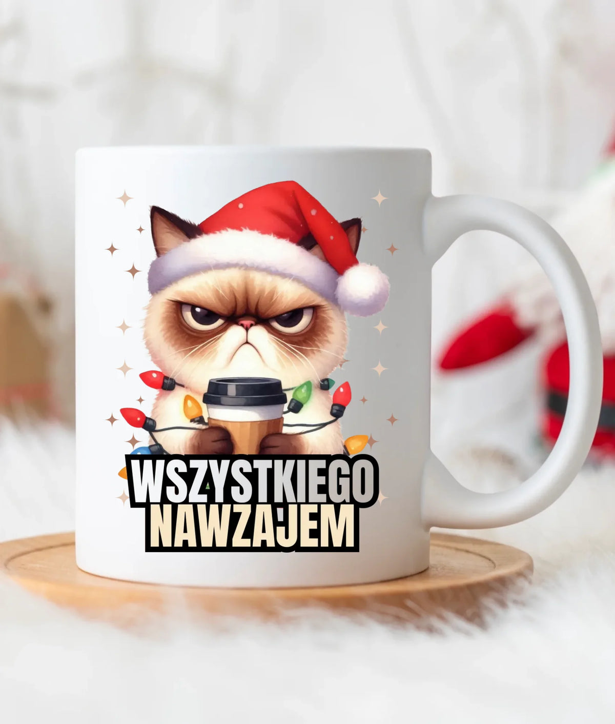 Kubek świąteczny - Grumpy Cat Wszystkiego nawzajem BN33